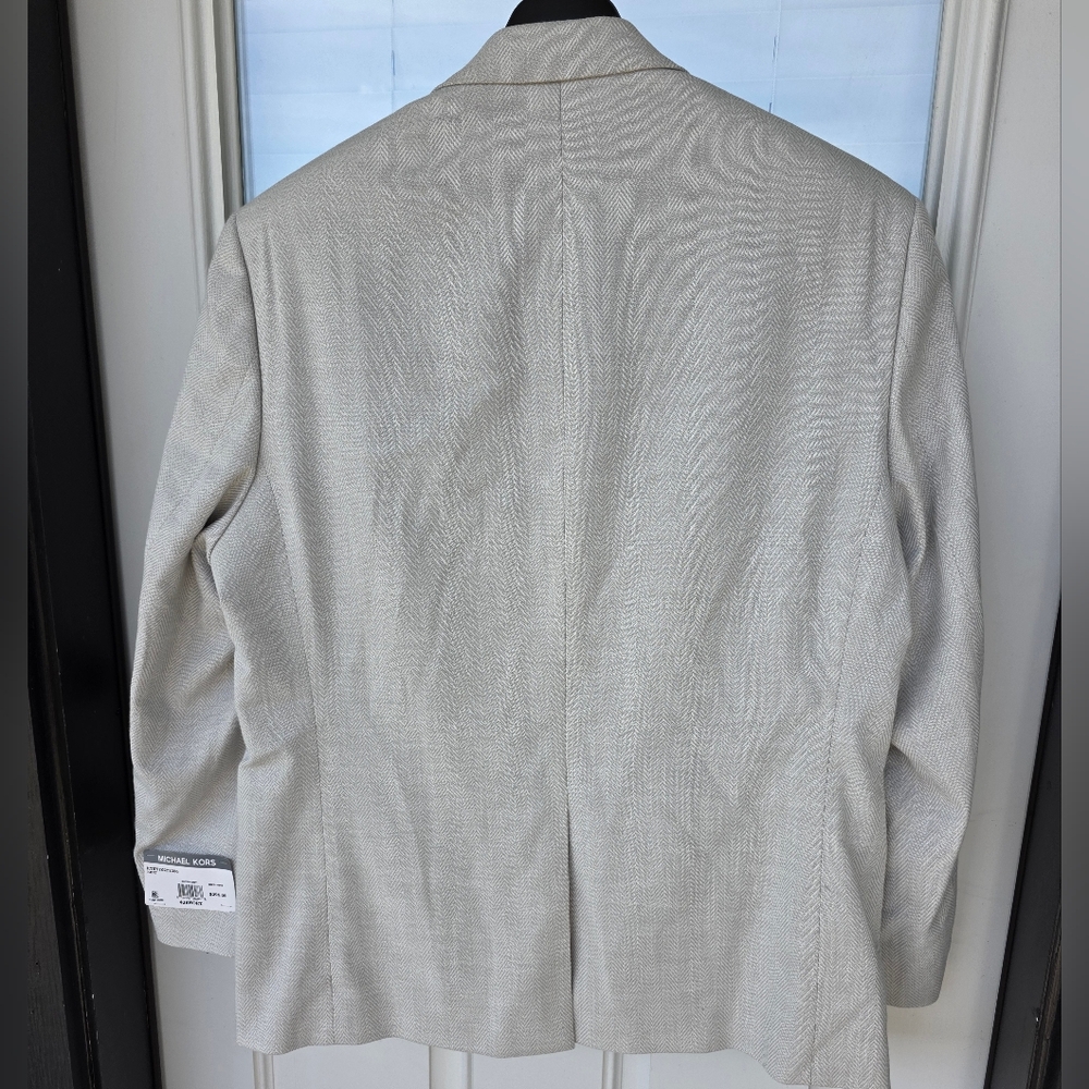 $295 Michael Kors Men Classic Fit Herringbone Woven Sport Coat Sz 42S NWT Career - Picture 11 of 14